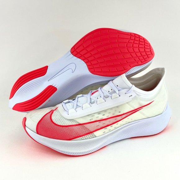 Nike Zoom Fly 3 Laser Crimson Men's Size 14 Running Shoes Red White - Picture 3 of 12